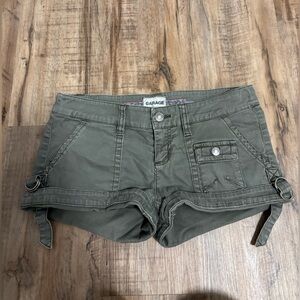 Garage Women's Olive Cargo Shorts